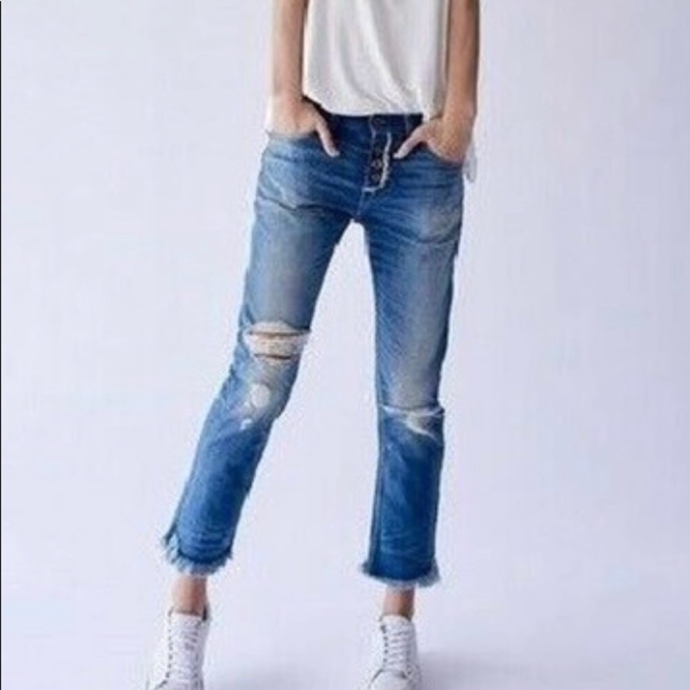 NSF distressed jeans